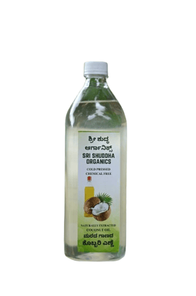 Sri Shuddha Organics Cold-Pressed Coconut Oil - Chemical Free, Natural Sri Shuddha Organics Cold-Pressed Coconut Oil - Chemical Free, Natural