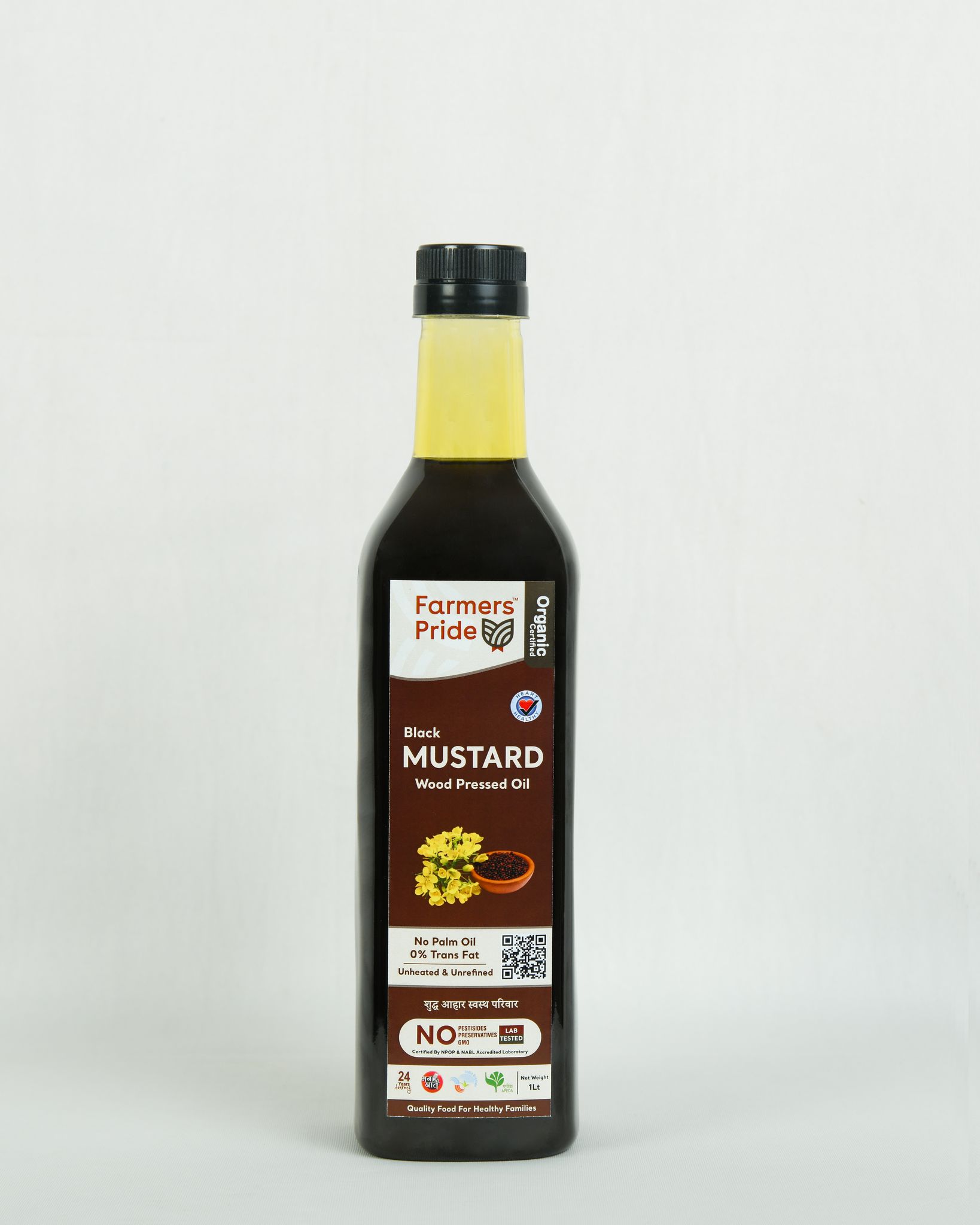Organic Mustard Oil (wood Pressed)