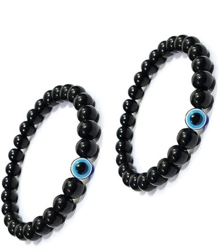 Evil Eye Protection Bead Bracelets - Black Beads