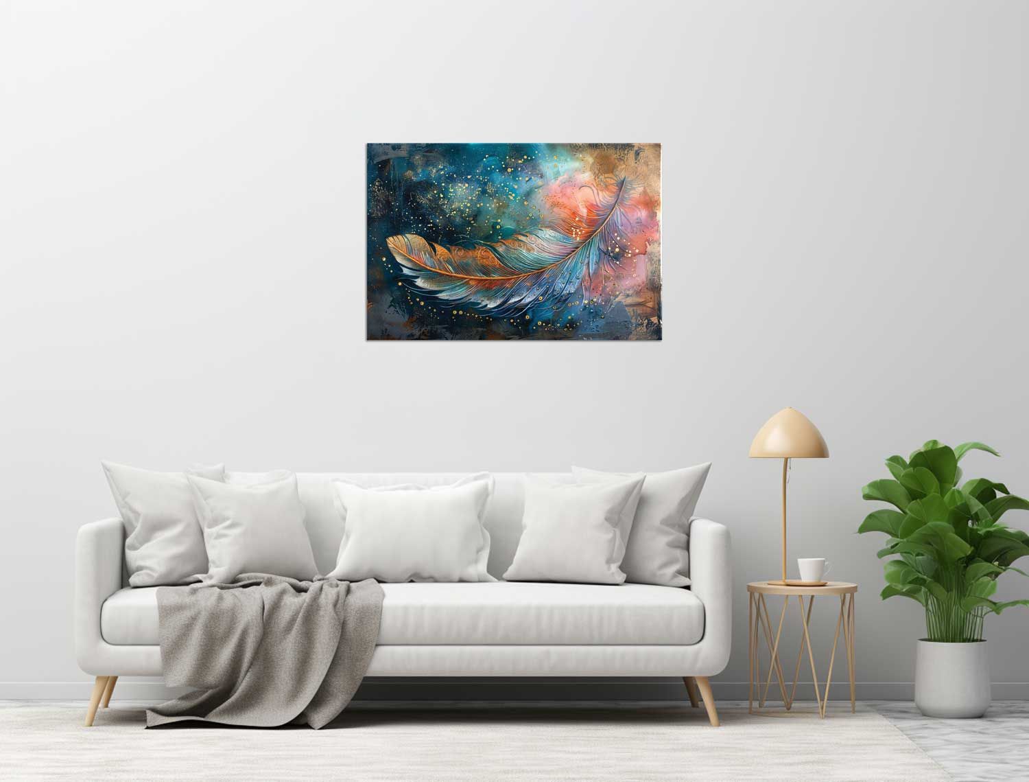 CELESTIAL DRIFT WALLART 24in X 16in WITH BLACK FRAME