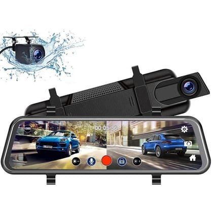 AUSHA Full HD Dual Dash Cam (Front & Rear) | Night Vision, Reverse Assist, G-Sensor & Loop Recording