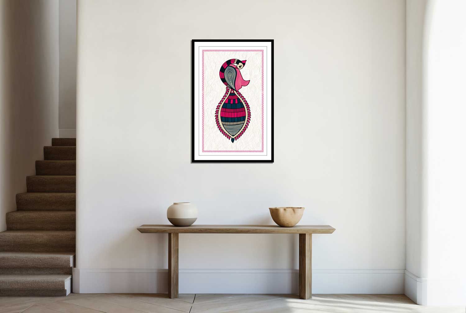 ELEGANCE IN MOTION GONDART 16in X 24in WITH BLACK FRAME