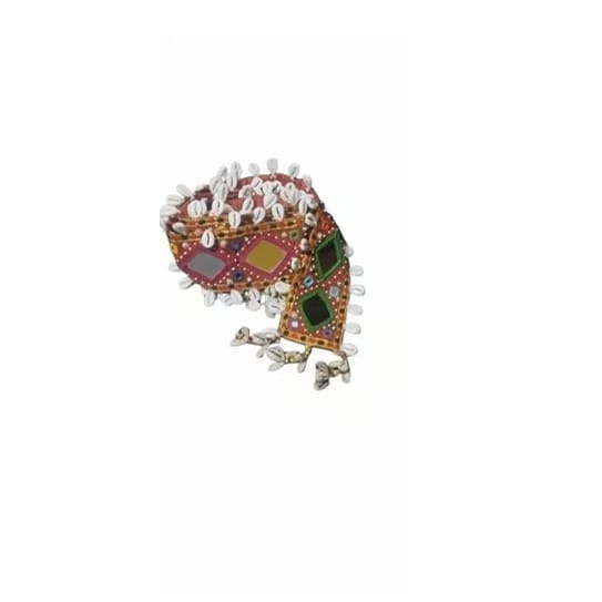 Handcrafted Waist Accessory with Cowrie Shells & Embellishments