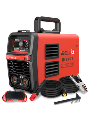 iBELL M180-18 Inverter ARC Compact Welding Machine (IGBT) 180A | Built-in Hot Start, Anti-Stick, Arc Force | Supports 1–3.2mm Electrodes | 1 Year Warranty | 220V iBELL M180-18 Inverter ARC Compact Welding Machine (IGBT) 180A | Built-in Hot Start, Anti-Stick, Arc Force | Supports 1–3.2mm Electrodes | 1 Year Warranty | 220V