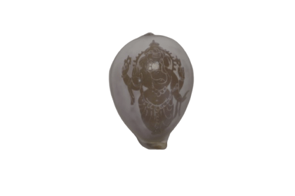 Ganesha Carved Conch Shell: Divine Home Decor & Gift
