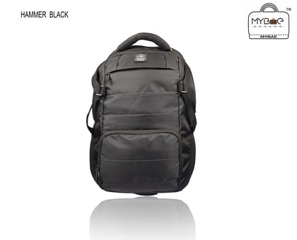 MYBAE 22L Laptop Backpack for Men and Women, 4 Compartments, Water Resistant, Lightweight School Bag for Boys and Girls, College Bag, Office Bag, Travel Backpack, Fits 15.6 Inch Laptop