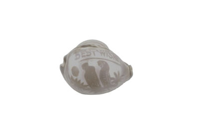 Ceramic Decorative Shell with Best Wishes