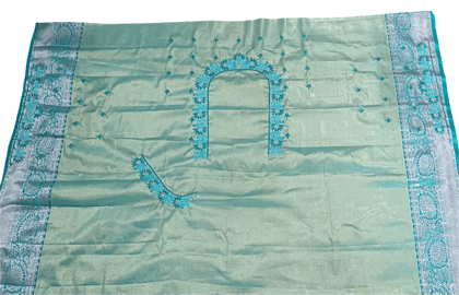 Computer Embroidery Designs blouse -  Un Stiched Blouse - 1 Meter