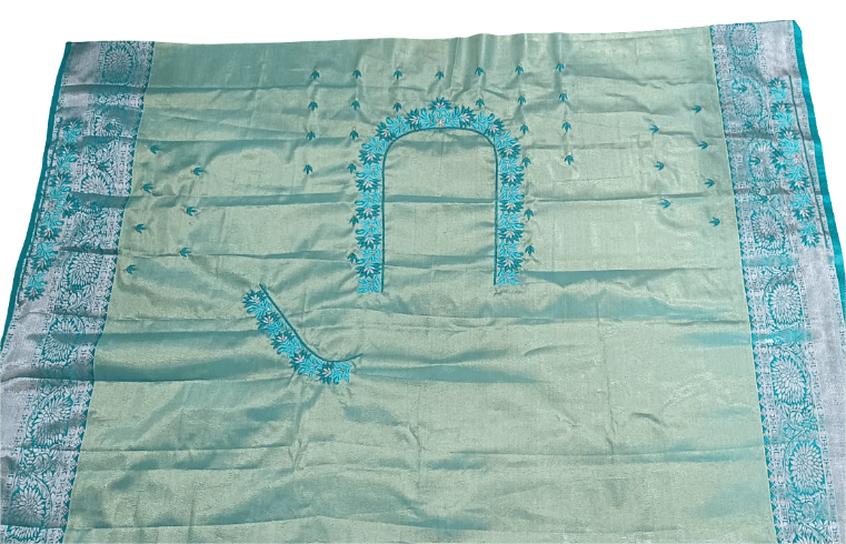 Computer Embroidery Designs blouse -  Un Stiched Blouse - 1 Meter