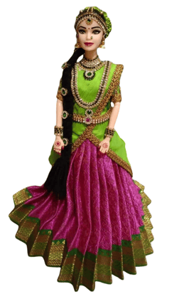 Indian Traditional Doll in Exquisite South Indian Attire