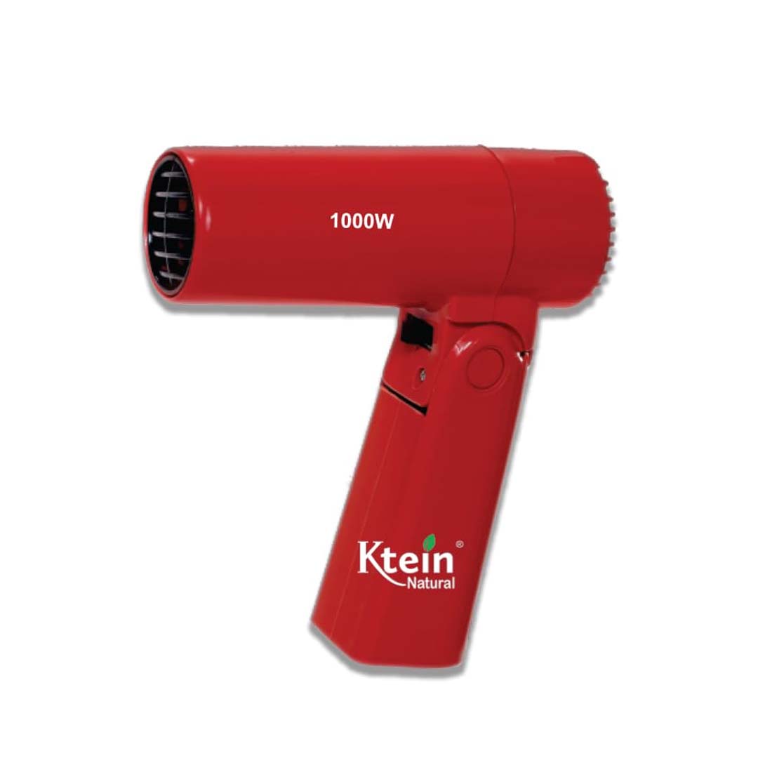 Ktein Mini Hair Dryer with Concentrator Nozzle, Dual Function Switch, and Hanging Loop