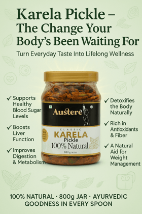 KARELA PICKLE/ ORGANIC/ TASTY AND HEALTHY