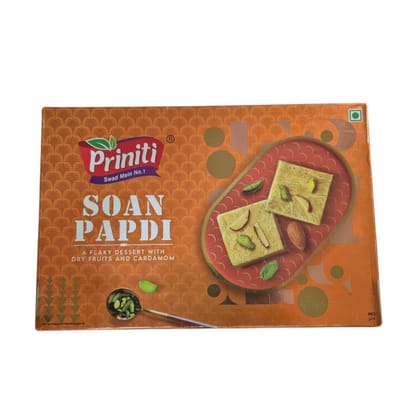 Priniti Soan Papdi - Flaky Dessert with Dry Fruits & Cardamom Priniti Soan Papdi - Flaky Dessert with Dry Fruits & Cardamom
