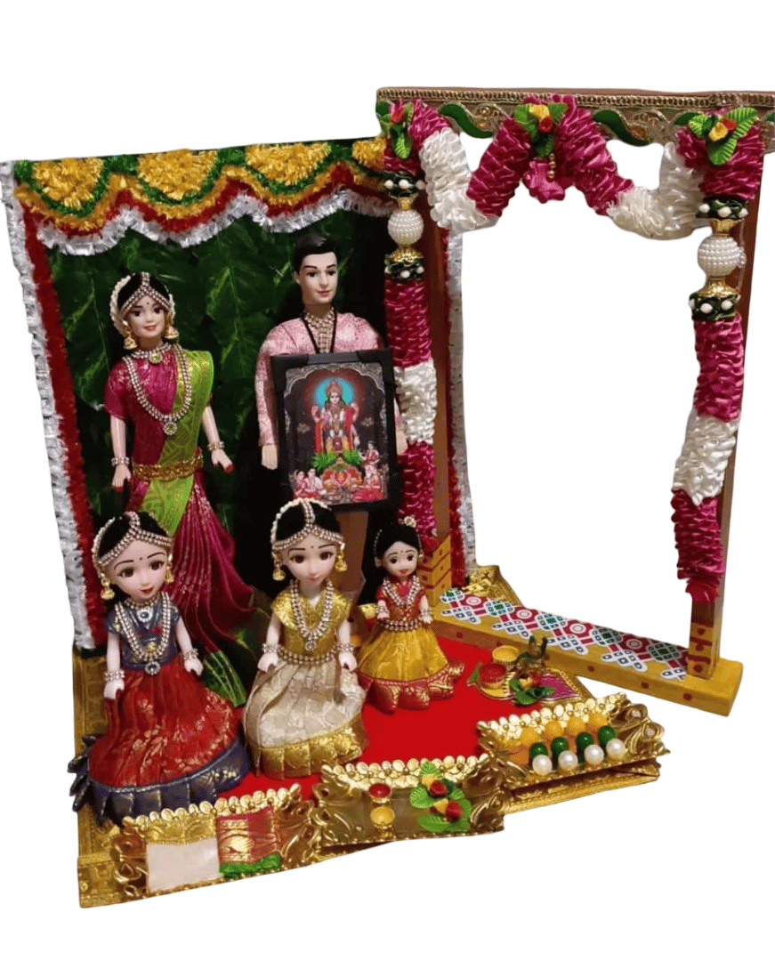 South Indian Traditional Doll Set - Perfect for Home Decor & Gifting