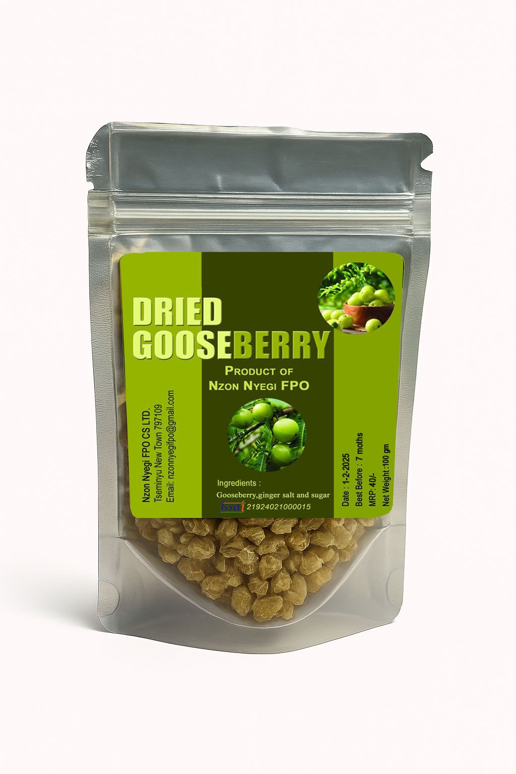 Dried gooseberries