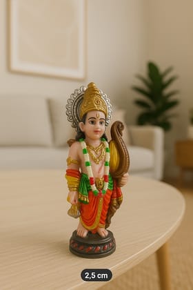 Miniature Lord Ram Idol – 2.5 cm | Hand-Painted Clay Figurine
