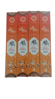 Neha Sri's Royal Chandan Incense Sticks - Premium Sandalwood Fragrance Neha Sri's Royal Chandan Incense Sticks - Premium Sandalwood Fragrance