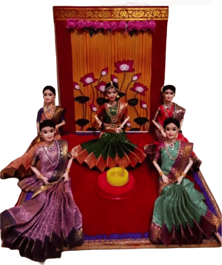 Indian Doll Display Set: Traditional Attire & Cultural Elegance