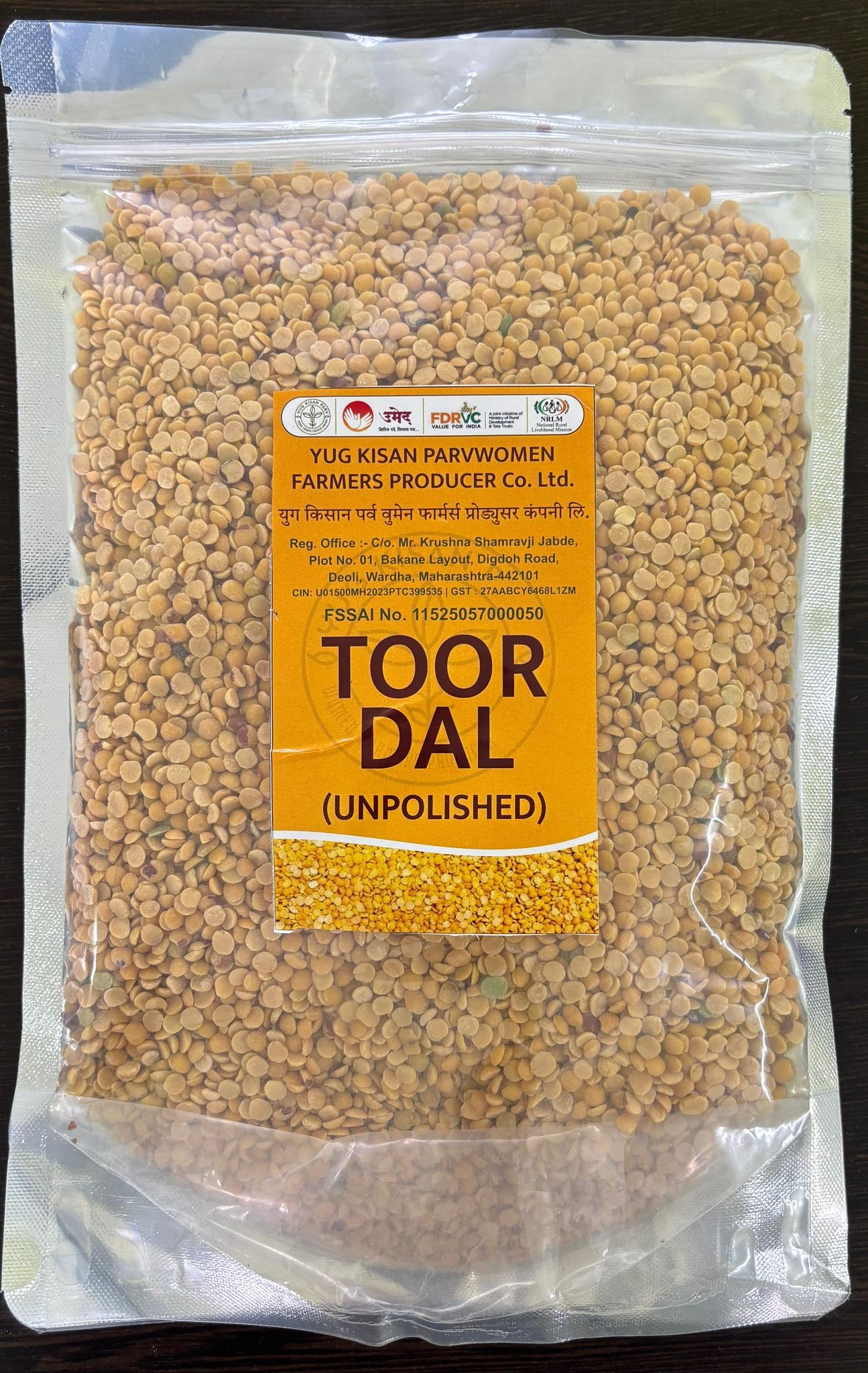 Yug Kisan Parv Women Farmers - Toor Dal (Unpolished)