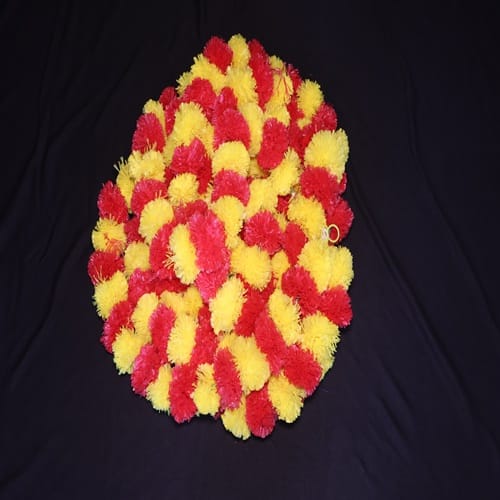 Red & Yellow Pom-Pom Garland