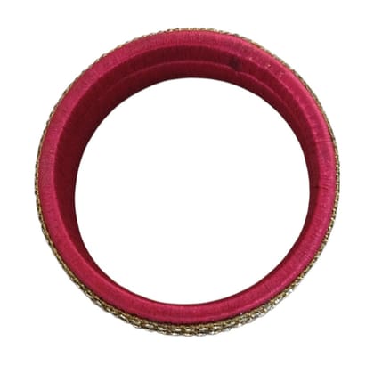 Maroon Bangle With Shimmering Embellishments Maroon Bangle With Shimmering Embellishments