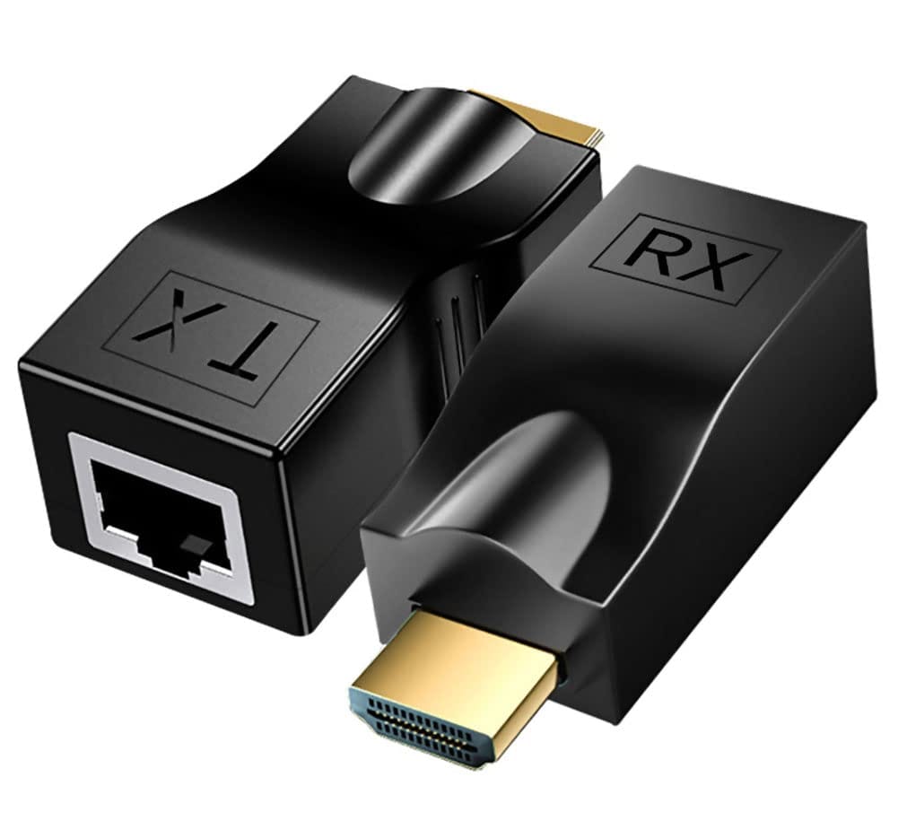 Smart Pro HDMI to RJ45 Adapter  30Mts, Extender Over Ethernet Cable, TX & RX Converter