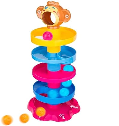 UHSNAJ 5-Layer Rolling Ball Tower – Colorful Drop & Roll Track Toy for Toddlers | Educational Stacking & Spinning Activity Game for Baby Boys & Girls Age 1 2+ Years UHSNAJ 5-Layer Rolling Ball Tower – Colorful Drop & Roll Track Toy for Toddlers | Educational Stacking & Spinning Activity Game for Baby Boys & Girls Age 1 2+ Years