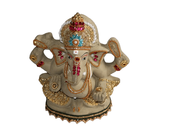 Exquisite Ganesha Statue - Divine Idol for Home Decor & maharastra caly vinayakudu statue