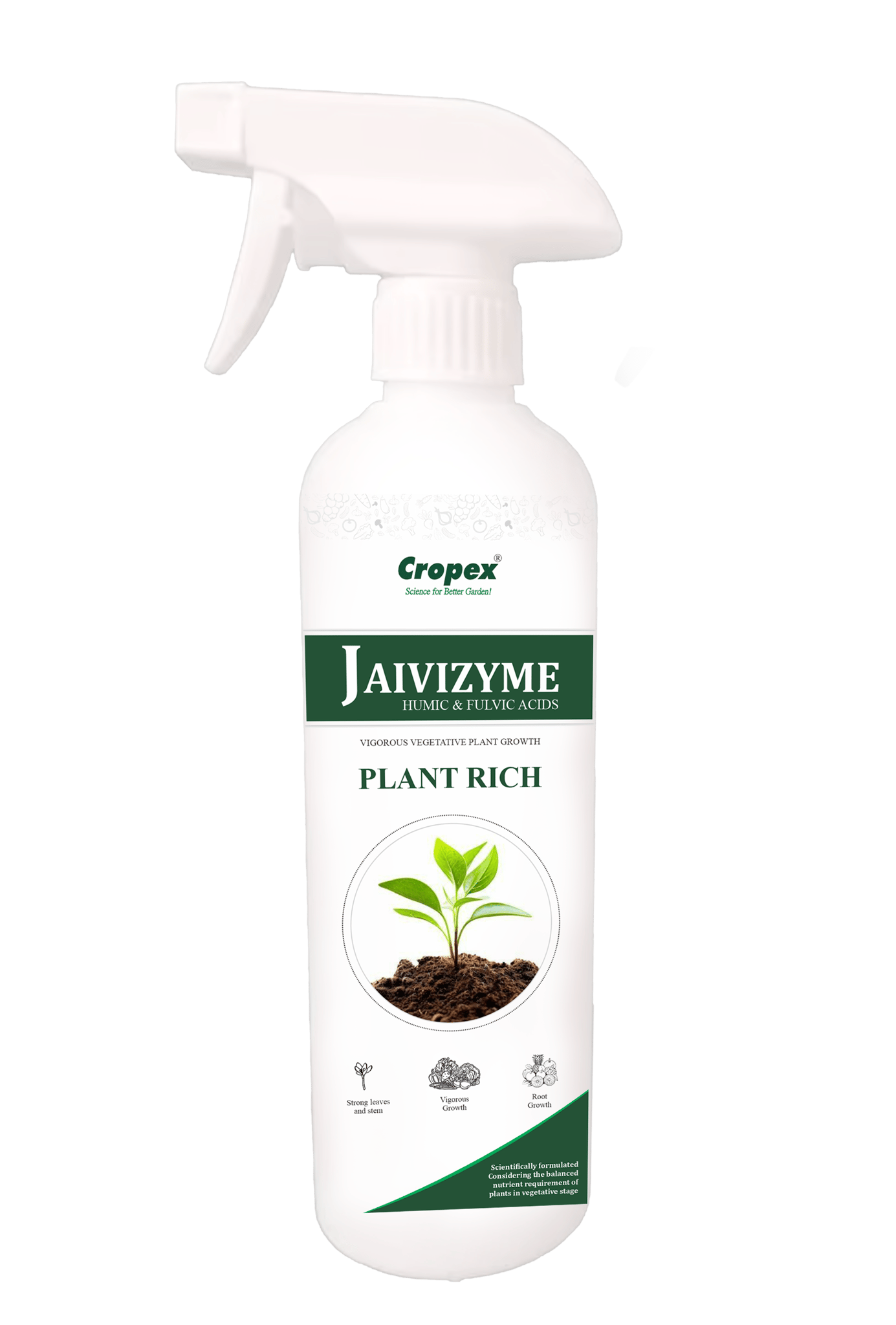 Cropex PLANT RICH | Botanical Spray Adjuvant for Improved Coverage & Performance | Non-Ionic Surfactant for Pesticide Sprays | Effective Against Mealybugs, Whiteflies, Thrips & More | 500 ml