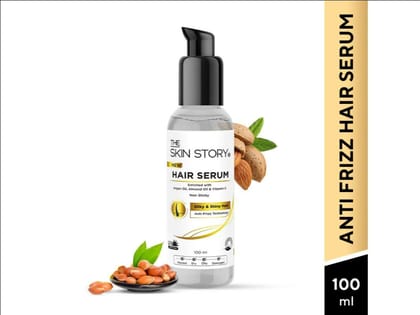 Anti Frizz Hair Serum With Vit E & Argan Oil, UV Protection, For Smooth & Shiny Hair (100 ML)