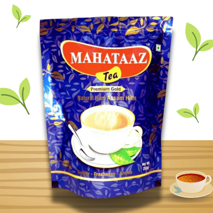 MAHATAAZ Premium Gold Tea - Natural Assam Hills - 250g