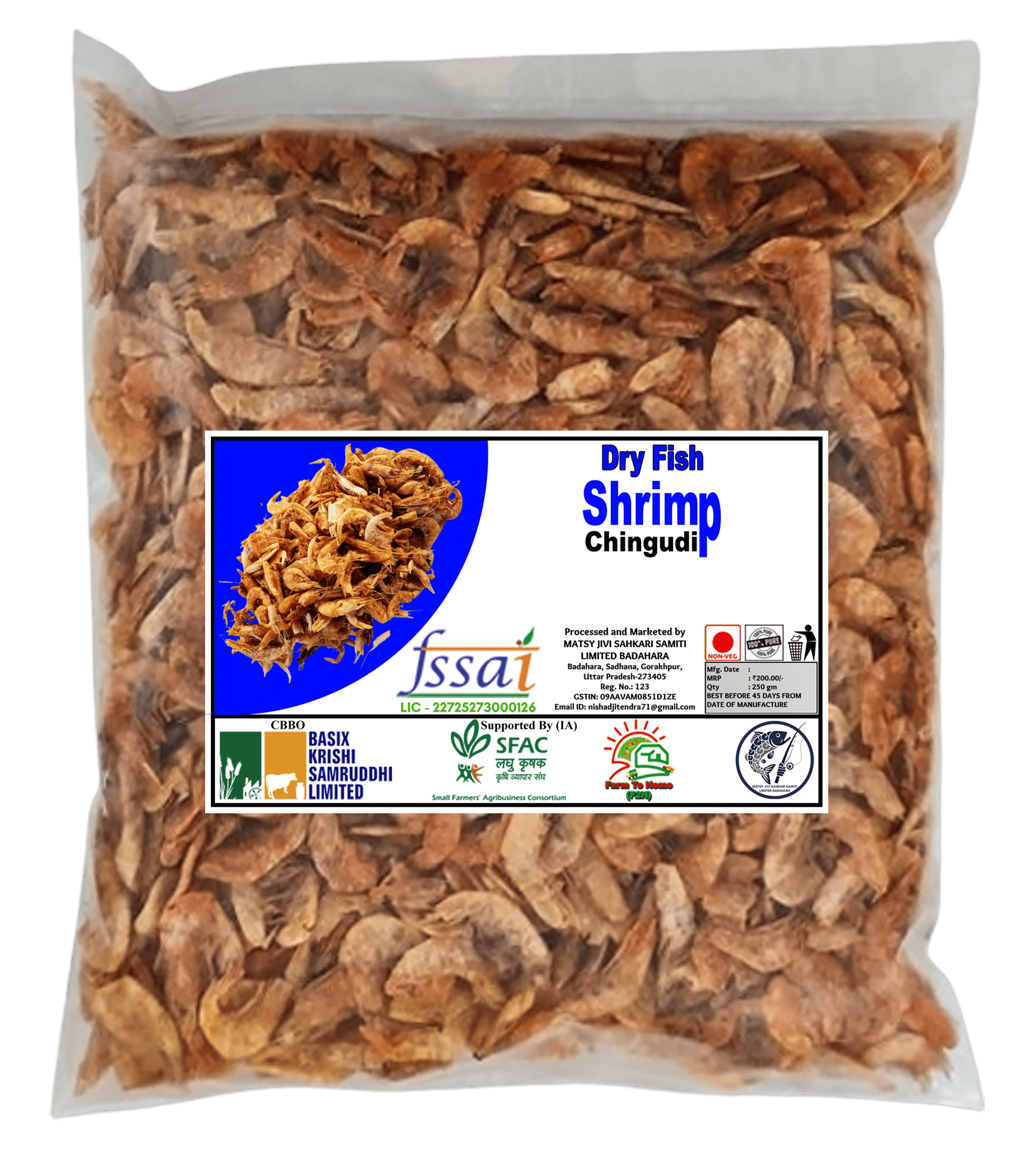 Dry Fish | Shrimp | Chingudi - 250gm