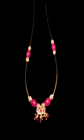 Elegant Floral Pendant Necklace with Gemstones