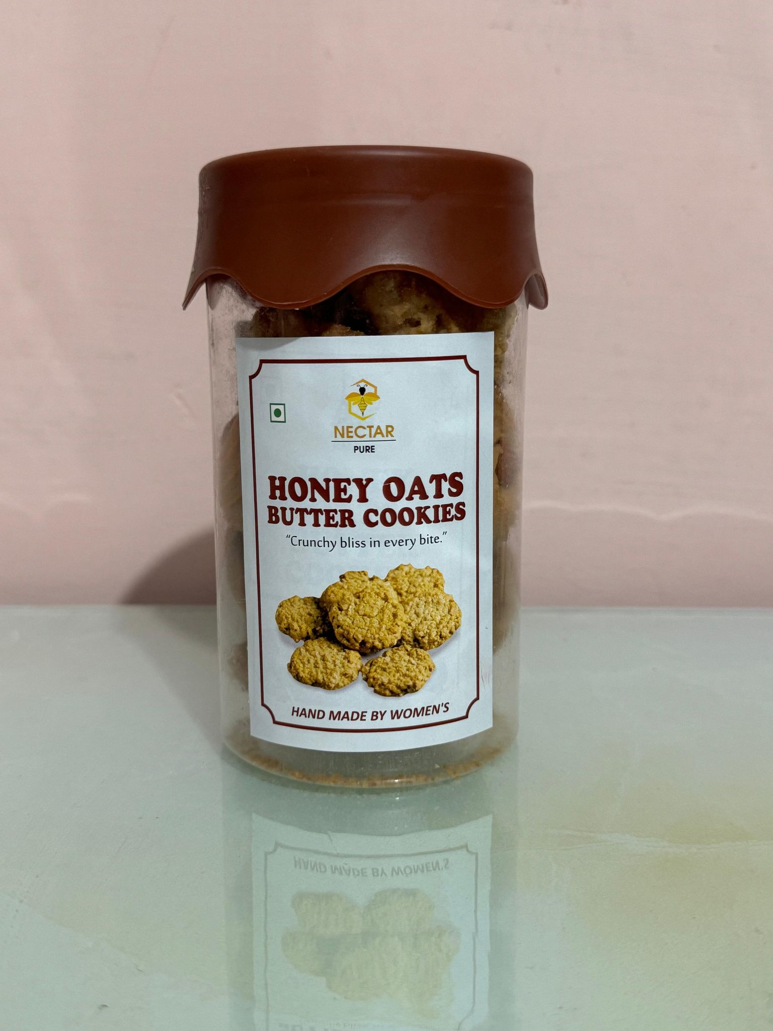 Nectar Pure Honey Oats Butter Cookies - Crunchy Bliss