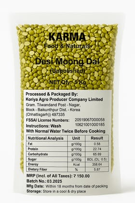 Premium Desi Moong Dal (1kg)