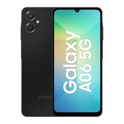 Samsung Galaxy A06 5G (Black, 4GB RAM, 128GB Storage)