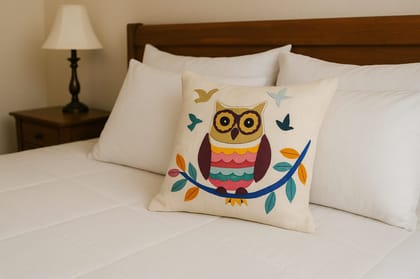Whimsical Owl Decorative Pillow for Bedroom Whimsical Owl Decorative Pillow for Bedroom