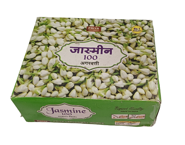 Priya Jasmine Incense Sticks 100 - Export Quality - Made in India