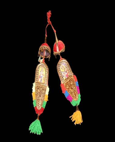 KAVALI Handcrafted Indian Door Toran with Deity Imagery