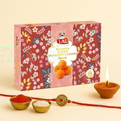 Lal Sweets Kesariya Motichur Laddoo -   400GM