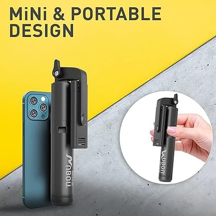 UBON Travel Selfie Stick SF-140, v5.0 Bluetooth Connectivity Multifunctional Selfie Stick with Wireless Remote, Non-Slippery Tripod Stand, Extend Up to 1000MM, 360 Degree Rotation, Easy to Use & Carry