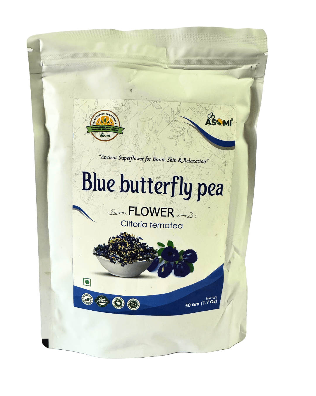 Blue Butterfly Pea Flower - Handcrafted by Rural Women of Assam