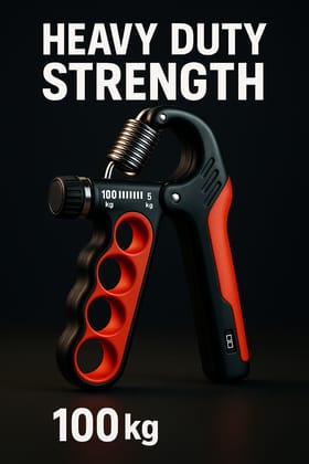 FITFURY Adjustable Hand Gripper (5-100 kg) with Digital Counter – Heavy Duty Hand Strengthener for Gym, Home & Physical Therapy