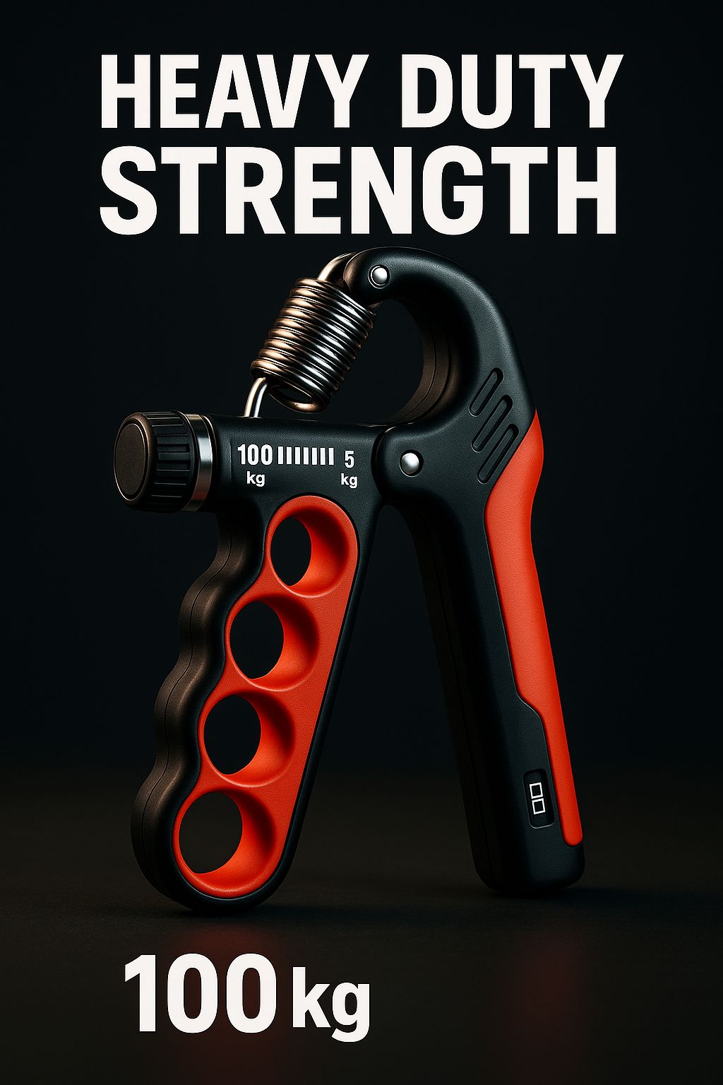 FITFURY Adjustable Hand Gripper (5-100 kg) with Digital Counter – Heavy Duty Hand Strengthener for Gym, Home & Physical Therapy