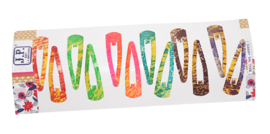 Colorful Hair Clips Set Of - 12