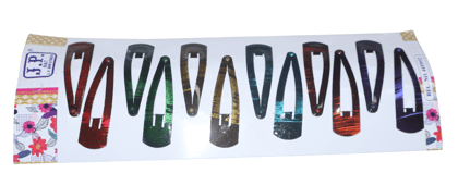 Metallic Hair Clips Set - Shimmering & Stylish