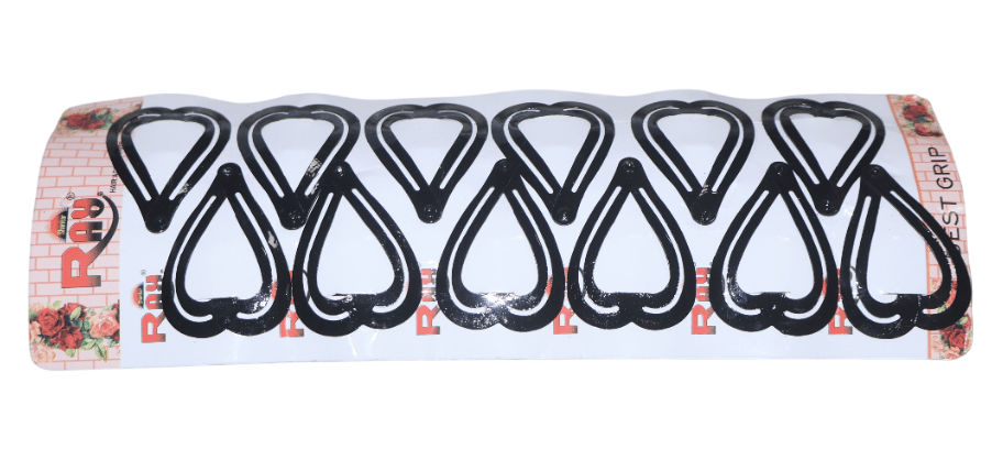 RAJ Hair Best Grip Clips - Heart Shaped, Secure Hold