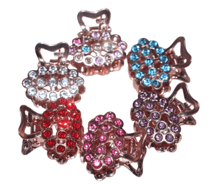 Gemstone Hair Claw Clips Set - Sparkling Hair Accessories