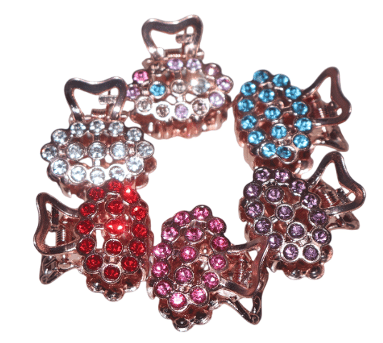 Gemstone Hair Claw Clips Set - Sparkling Hair Accessories