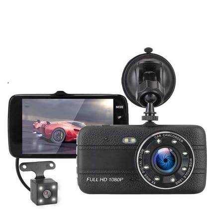 AUSHA Front & Rear Dual Dash Cam | 1080P Full HD, Night Vision, Parking Assist & G-Sensor